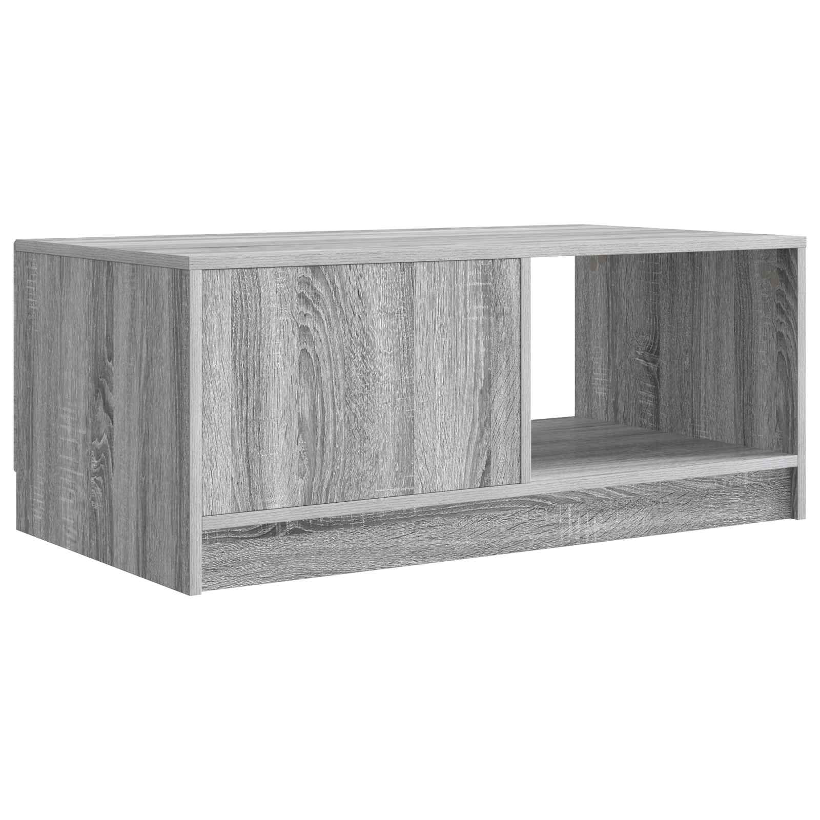 vidaXL Stolik kawowy Szary Sonoma 90 x 50 x 37 cm Drewno inżynieryjne