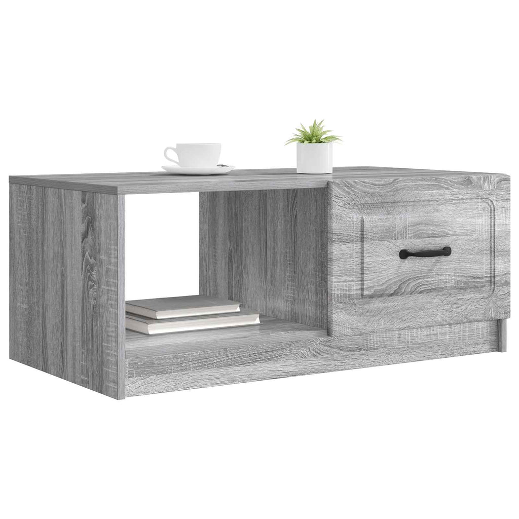 vidaXL Stolik kawowy Szary Sonoma 90 x 50 x 37 cm Drewno inżynieryjne