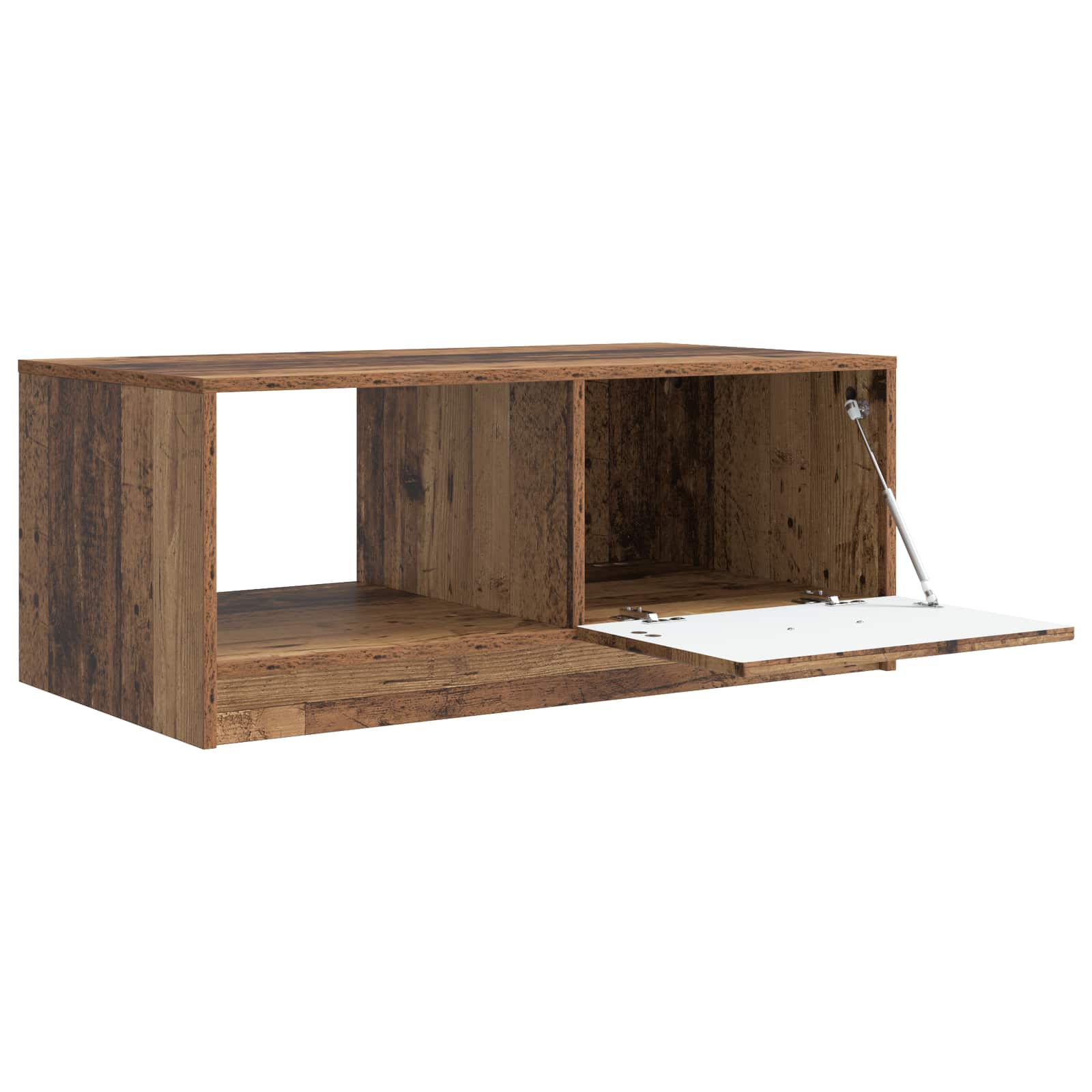 vidaXL Stolik kawowy Stare drewno 90 x 50 x 37 cm Drewno inżynieryjne