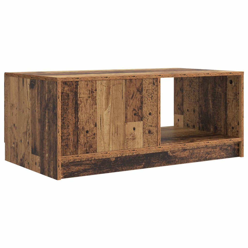 vidaXL Stolik kawowy Stare drewno 90 x 50 x 37 cm Drewno inżynieryjne