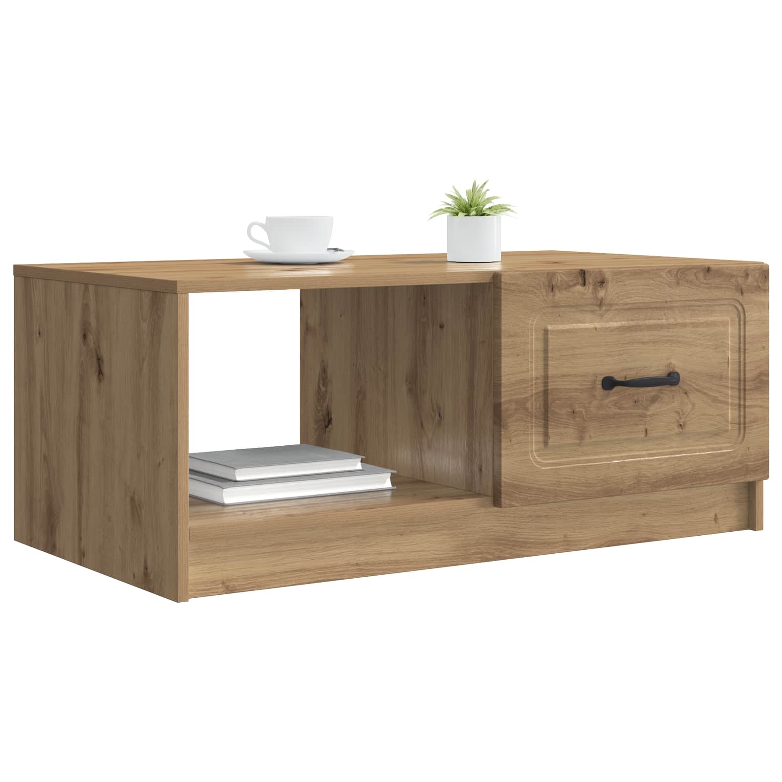 vidaXL Stolik kawowy Dąb artisan 90 x 50 x 37 cm Drewno inżynieryjne