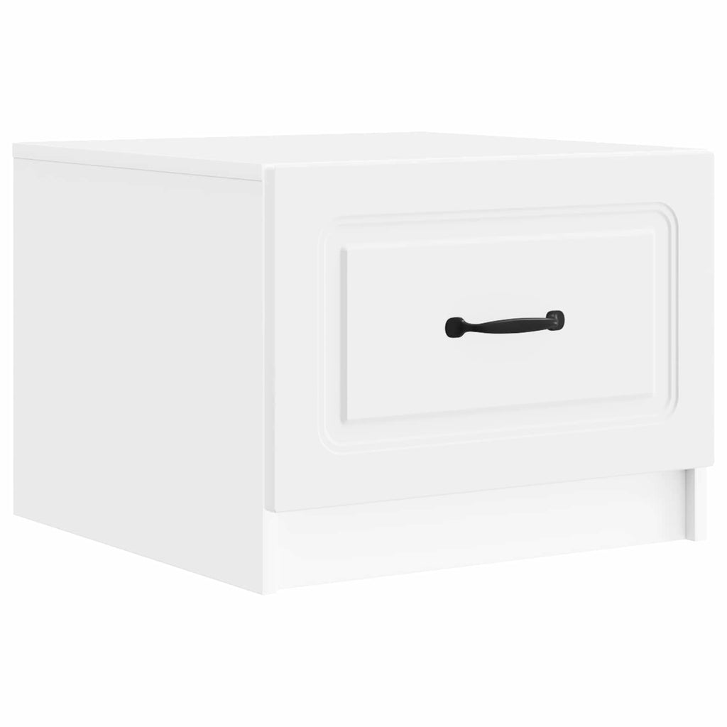 vidaXL Stolik kawowy Biały 49 x 50 x 37 cm Drewno inżynieryjne