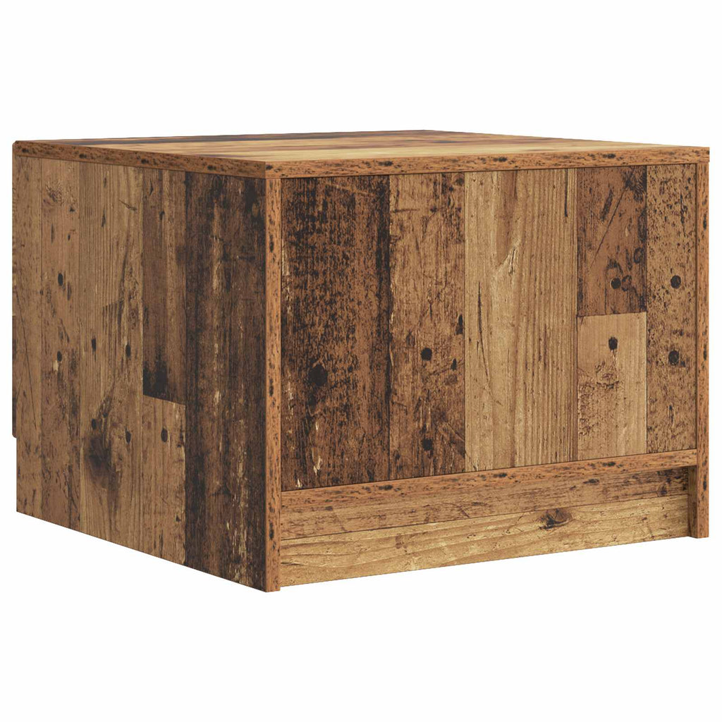 vidaXL Stolik kawowy Stare drewno 49 x 50 x 37 cm Drewno inżynieryjne