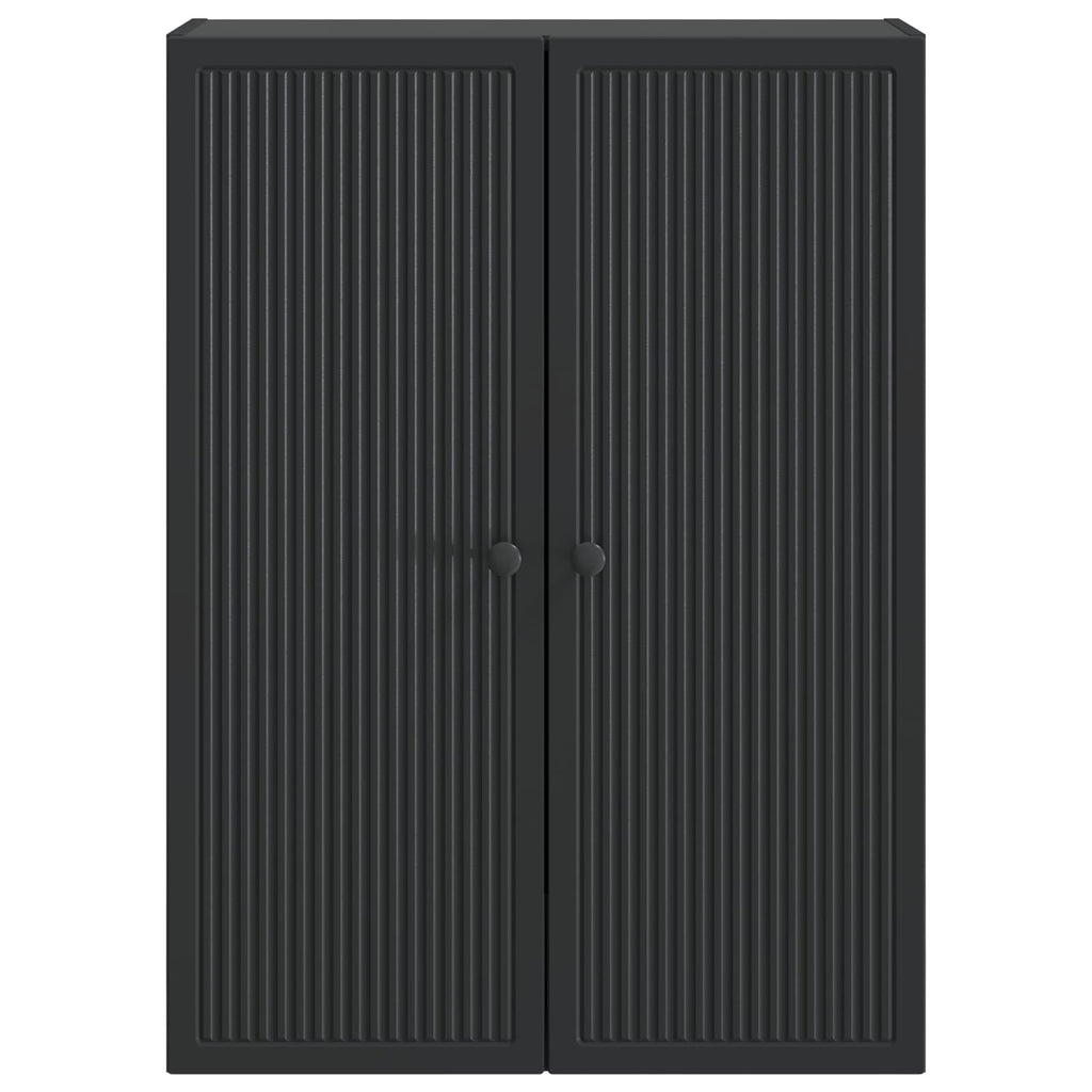 vidaXL Szafka ścienna Czarny 66 x 34,5 x 90 cm Drewno inżynieryjne
