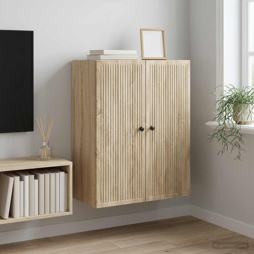 vidaXL Szafka ścienna dąb Sonoma 66 x 34,5 x 90 cm Drewno inżynieryjne