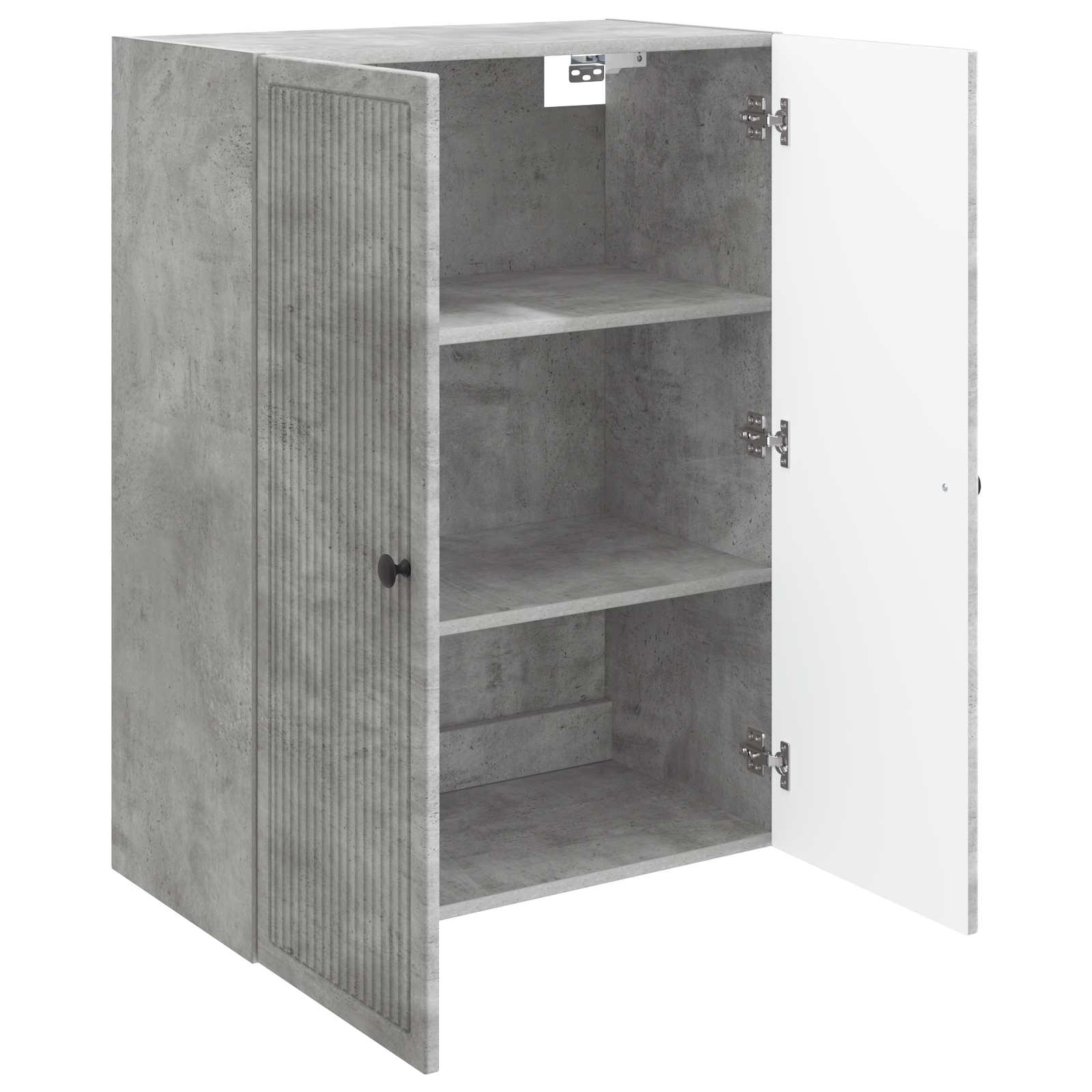 vidaXL Szafka ścienna Betonowy szary 66 x 34,5 x 90 cm