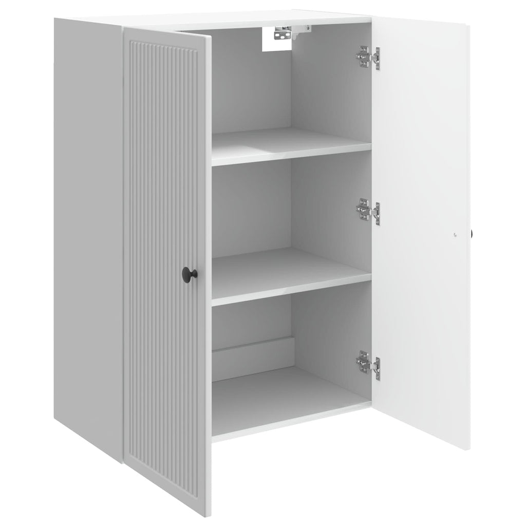 vidaXL Szafka ścienna Biały wysoki połysk 66 x 34,5 x 90 cm