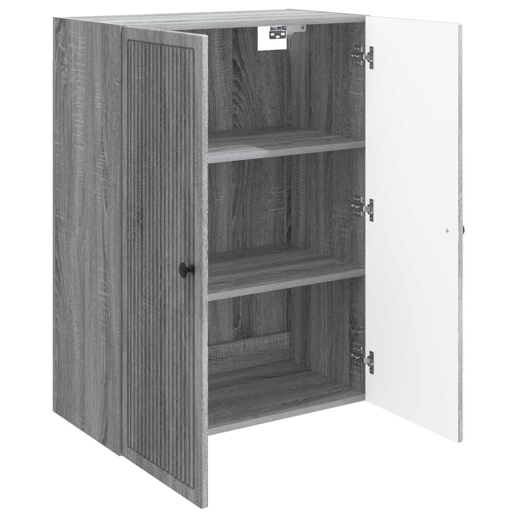 vidaXL Szafka ścienna Szary Sonoma 66 x 34,5 x 90 cm