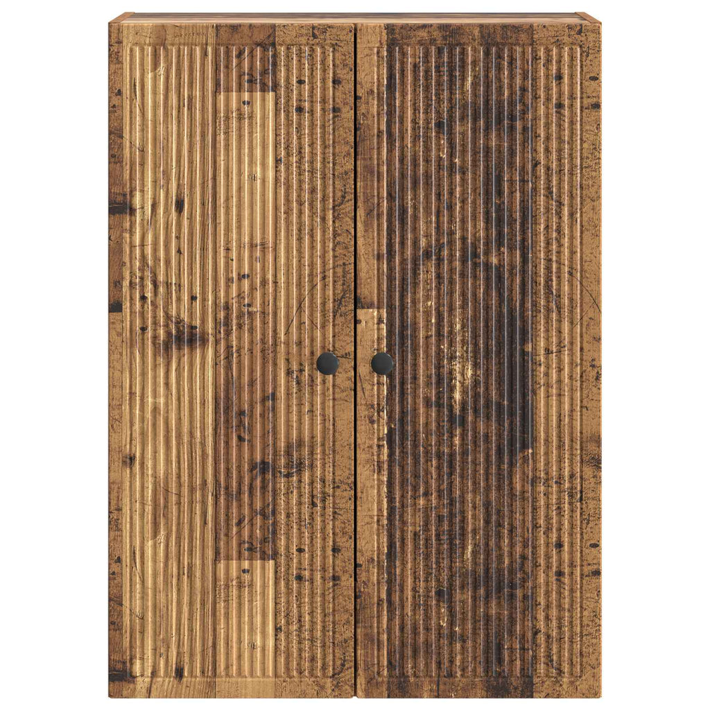 vidaXL Szafka ścienna Stare drewno 66 x 34,5 x 90 cm