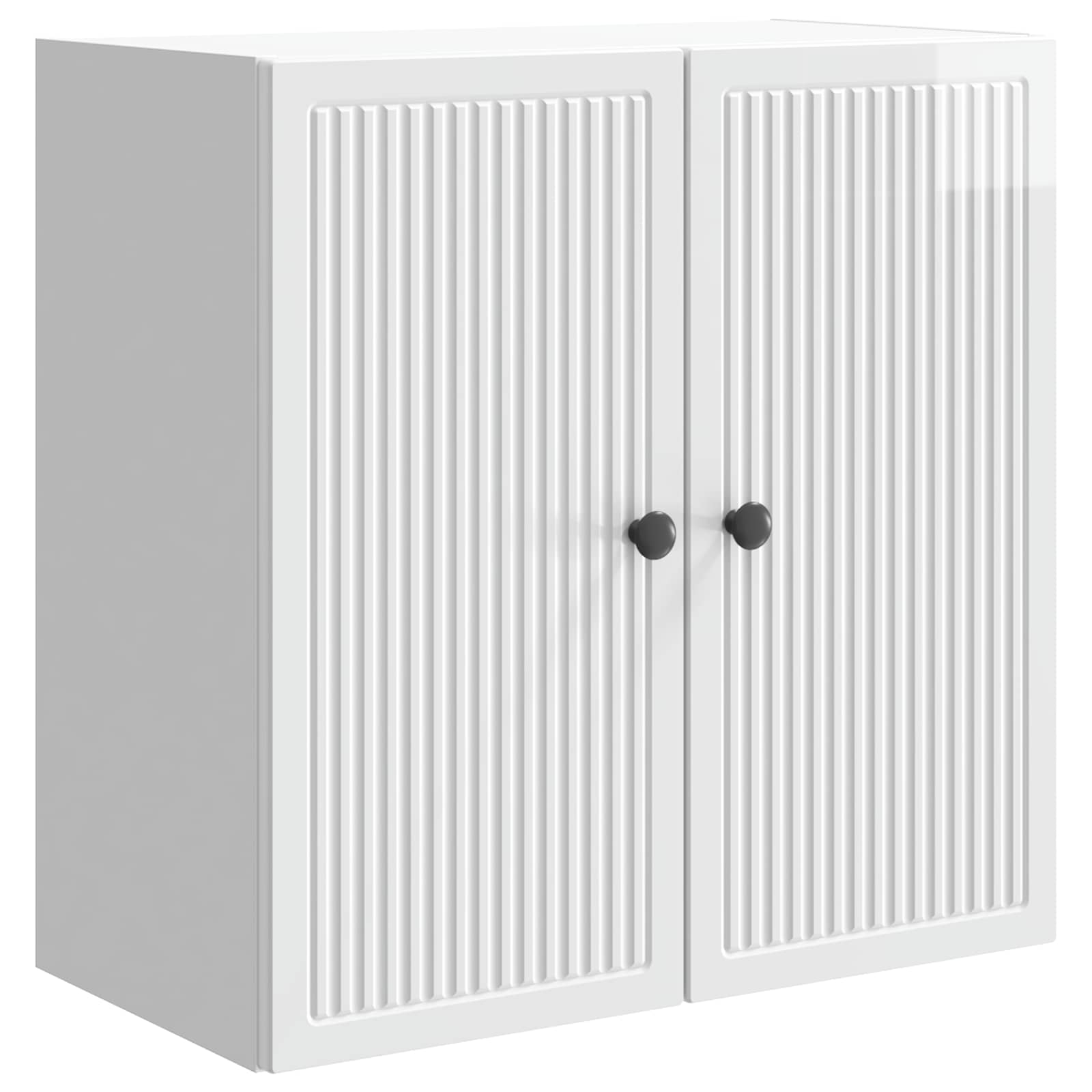 vidaXL Szafka ścienna Biały wysoki połysk 59 x 31 x 60 cm