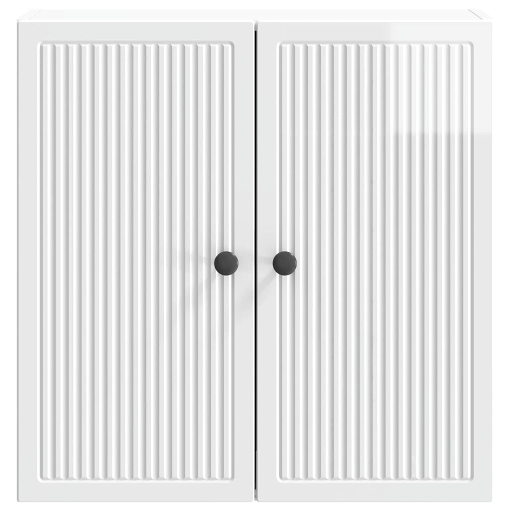 vidaXL Szafka ścienna Biały wysoki połysk 59 x 31 x 60 cm