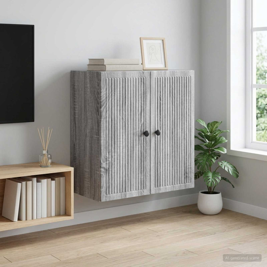 vidaXL Szafka ścienna Szary Sonoma 59 x 31 x 60 cm Drewno inżynieryjne