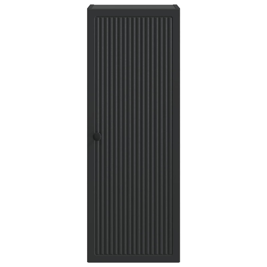 vidaXL Szafka ścienna Czarny 33 x 34,5 x 90 cm Drewno inżynieryjne