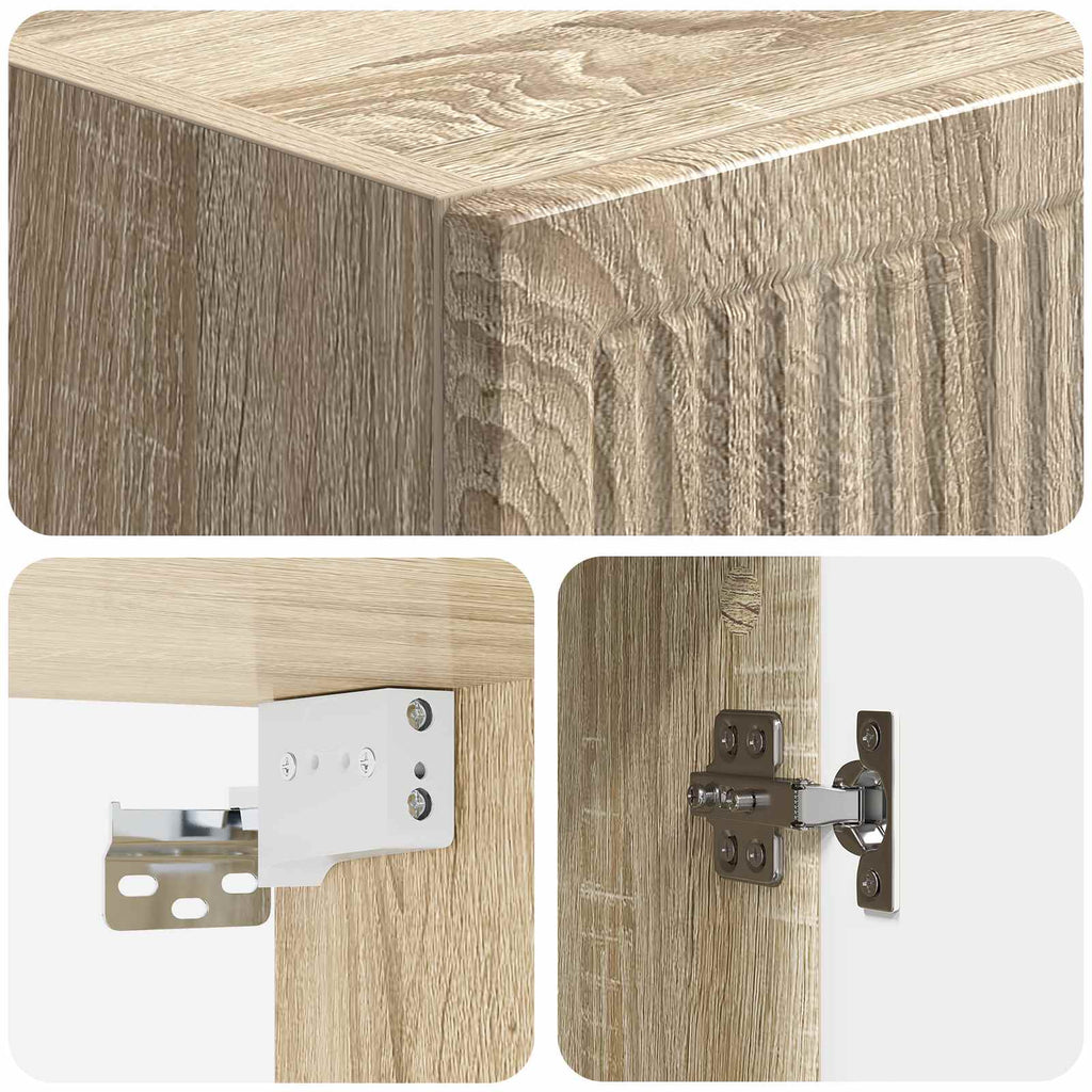 vidaXL Szafka ścienna dąb Sonoma 33 x 34,5 x 90 cm Drewno inżynieryjne