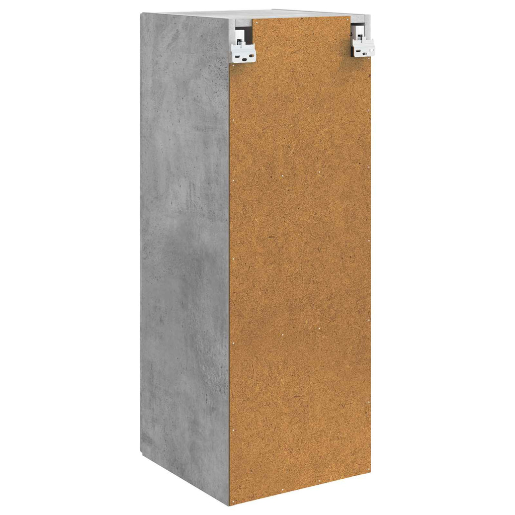 vidaXL Szafka ścienna Betonowy szary 33 x 34,5 x 90 cm