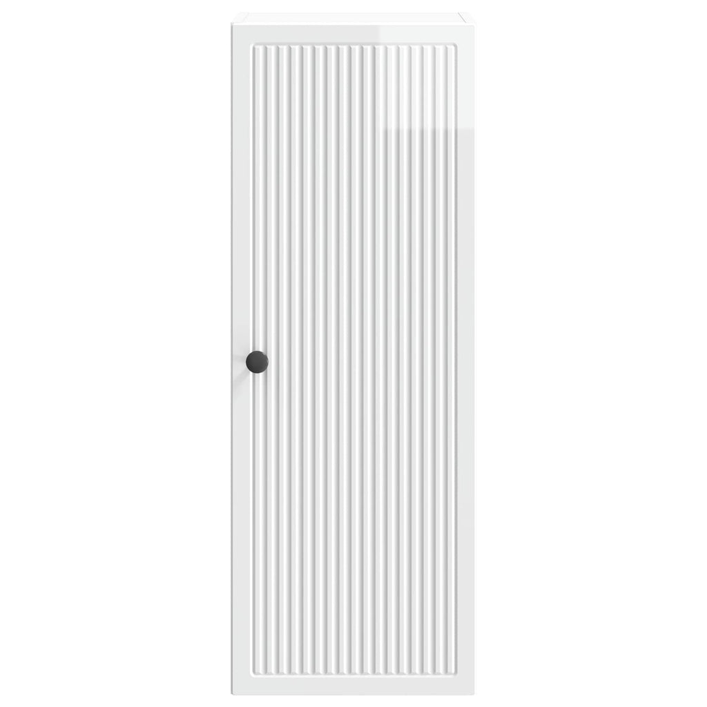 vidaXL Szafka ścienna Biały wysoki połysk 33 x 34,5 x 90 cm