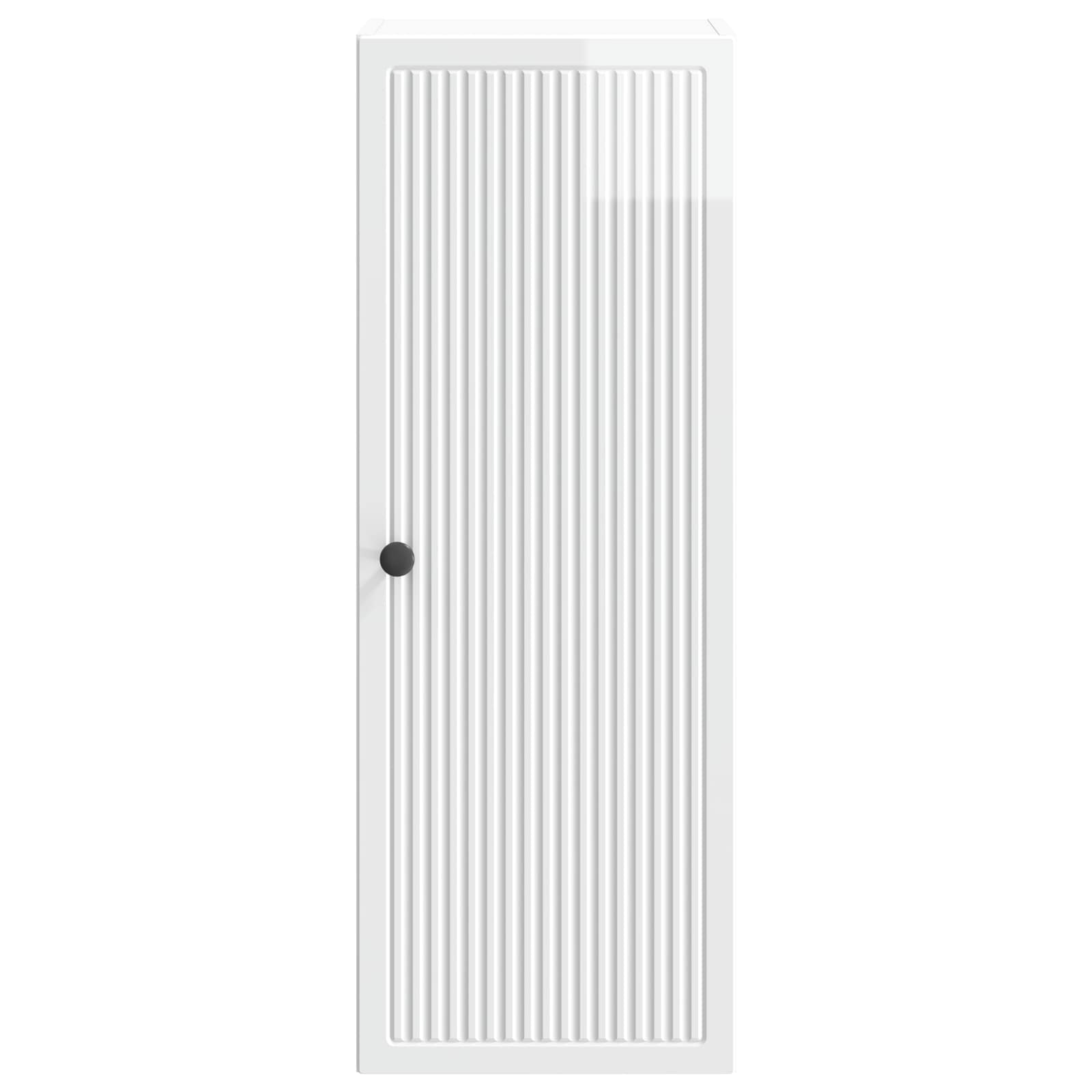 vidaXL Szafka ścienna Biały wysoki połysk 33 x 34,5 x 90 cm