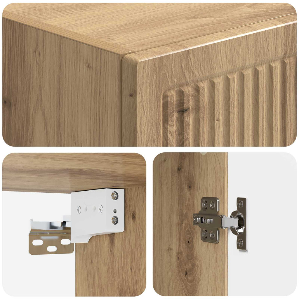 vidaXL Szafka ścienna 33 x 34,5 x 90 cm Drewno inżynieryjne