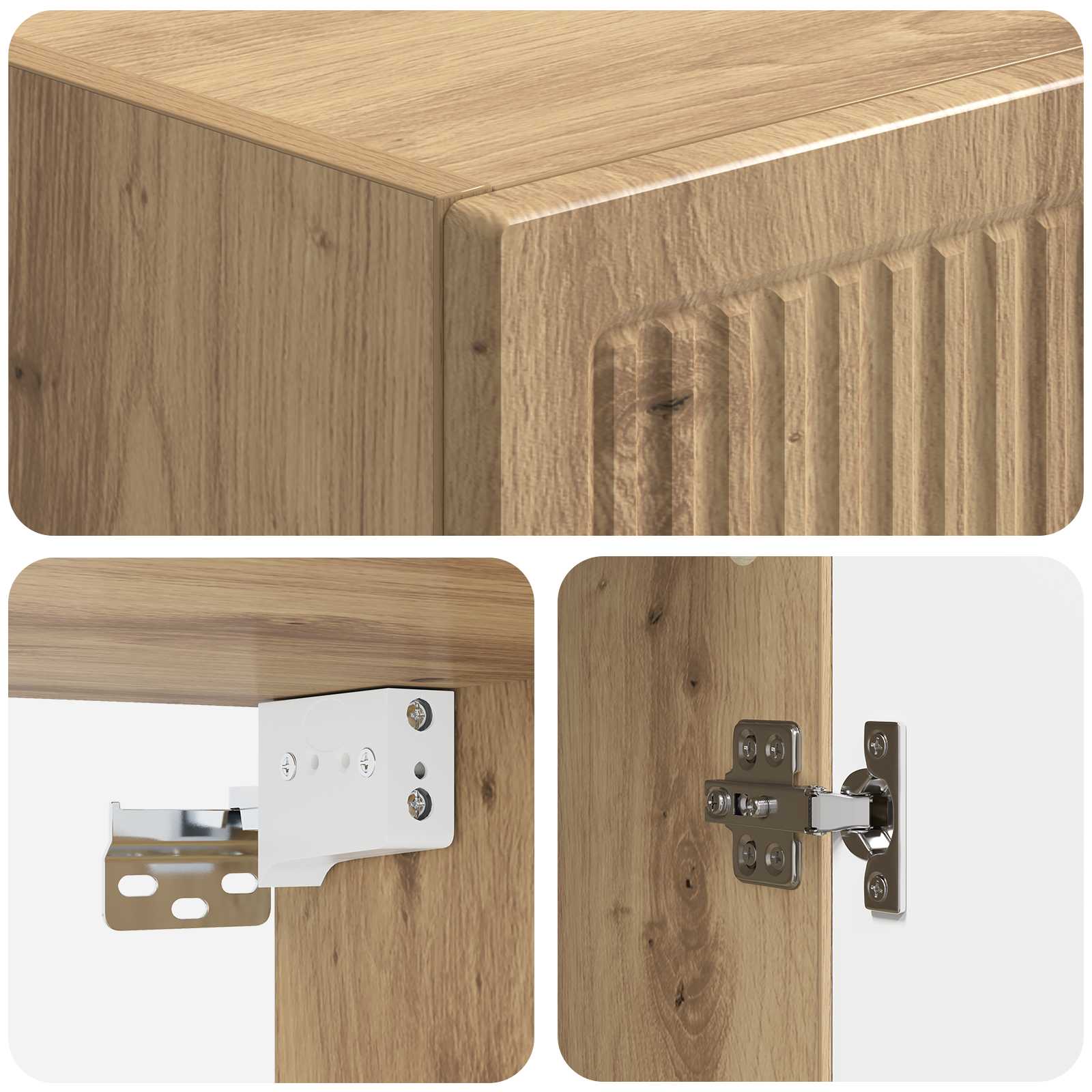 vidaXL Szafka ścienna 33 x 34,5 x 90 cm Drewno inżynieryjne