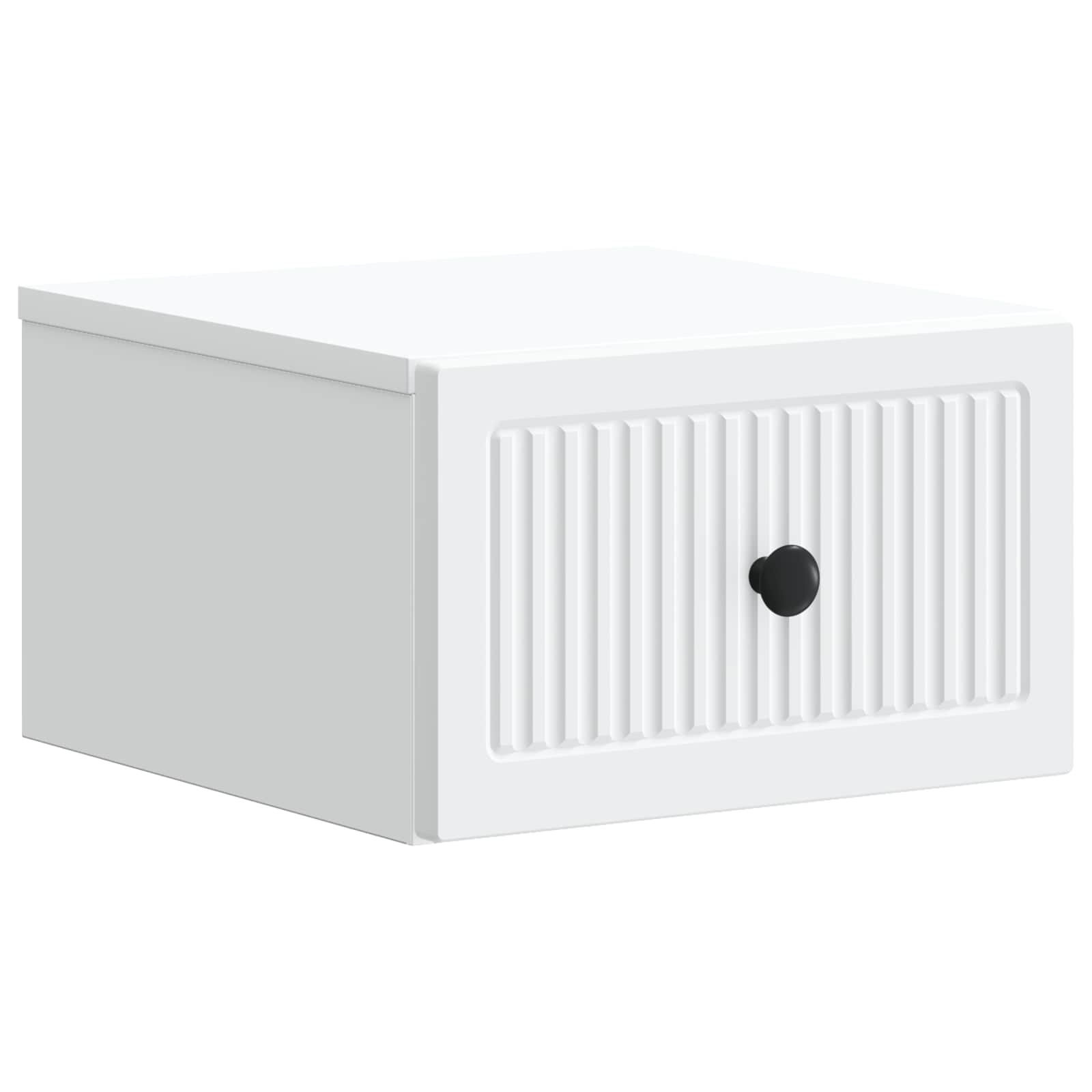 vidaXL Wisząca Szafka Nocna z szufladą 2 pcs Biały 33 x 34,5 x 20 cm