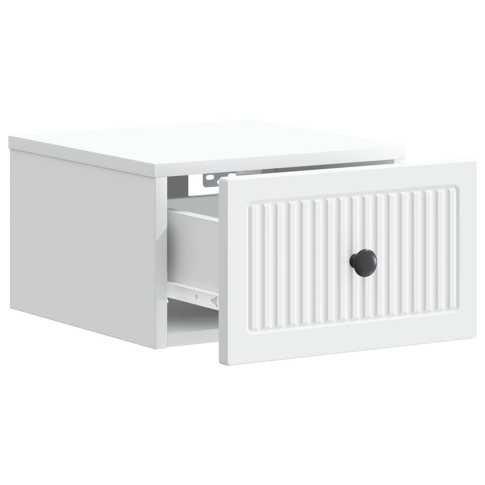 vidaXL Wisząca Szafka Nocna z szufladą 2 pcs Biały 33 x 34,5 x 20 cm