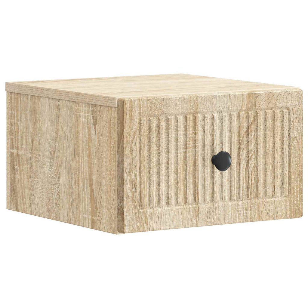 vidaXL Wisząca Szafka Nocna z szufladą dąb Sonoma 33 x 34,5 x 20 cm