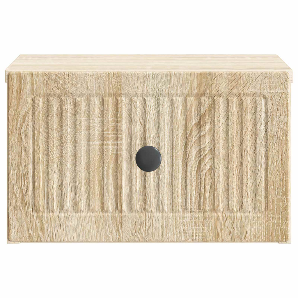 vidaXL Wisząca Szafka Nocna z szufladą dąb Sonoma 33 x 34,5 x 20 cm