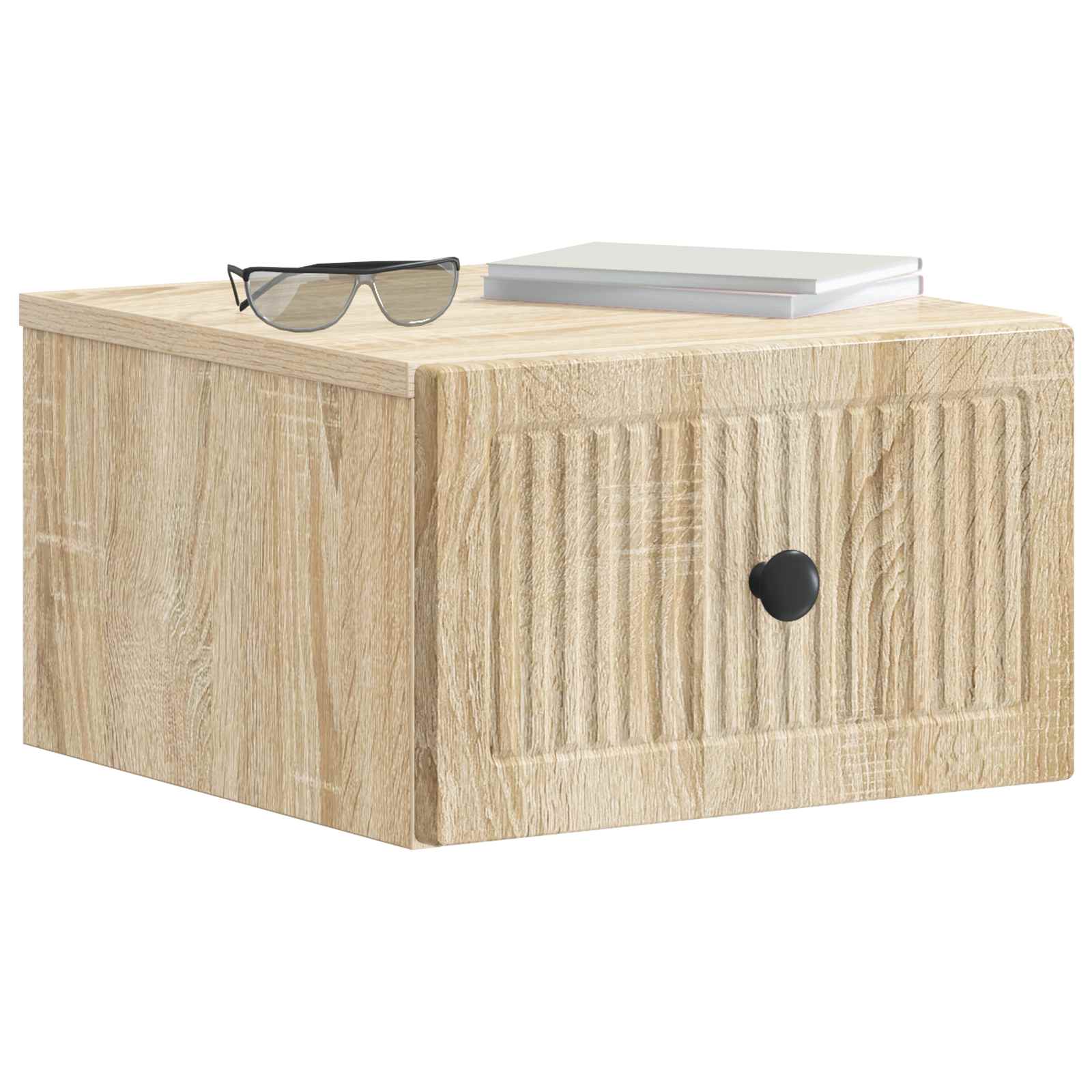 vidaXL Wisząca Szafka Nocna z szufladą dąb Sonoma 33 x 34,5 x 20 cm