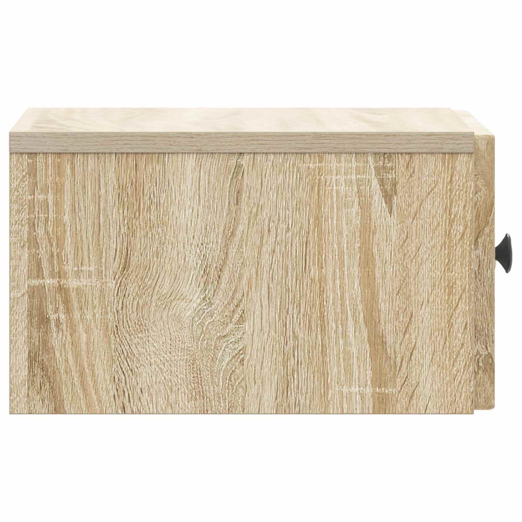vidaXL Wisząca Szafka Nocna z szufladą dąb Sonoma 33 x 34,5 x 20 cm