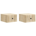 vidaXL Wisząca Szafka Nocna 2 pcs dąb Sonoma 33 x 34,5 x 20 cm