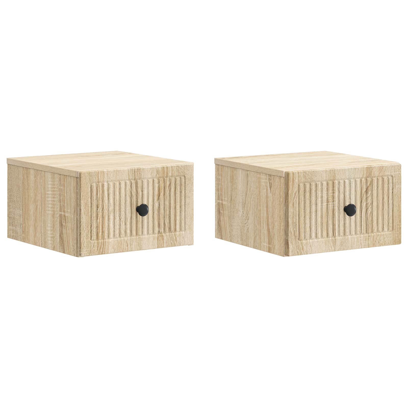 vidaXL Wisząca Szafka Nocna 2 pcs dąb Sonoma 33 x 34,5 x 20 cm