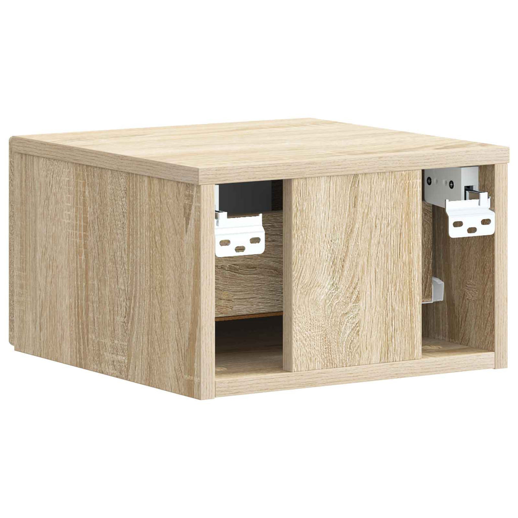 vidaXL Wisząca Szafka Nocna 2 pcs dąb Sonoma 33 x 34,5 x 20 cm