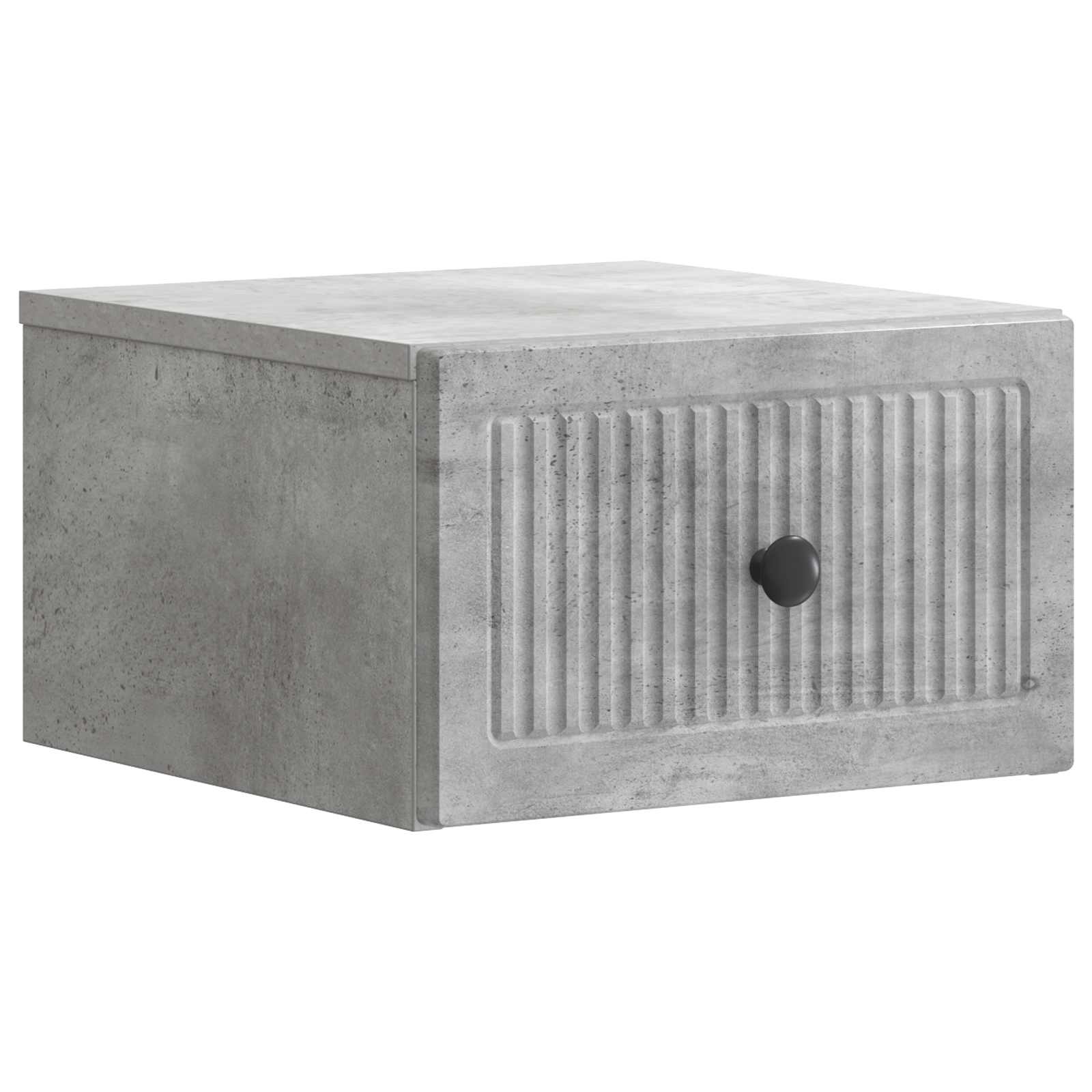 vidaXL Wisząca Szafka Nocna Betonowy szary 33 x 34,5 x 20 cm