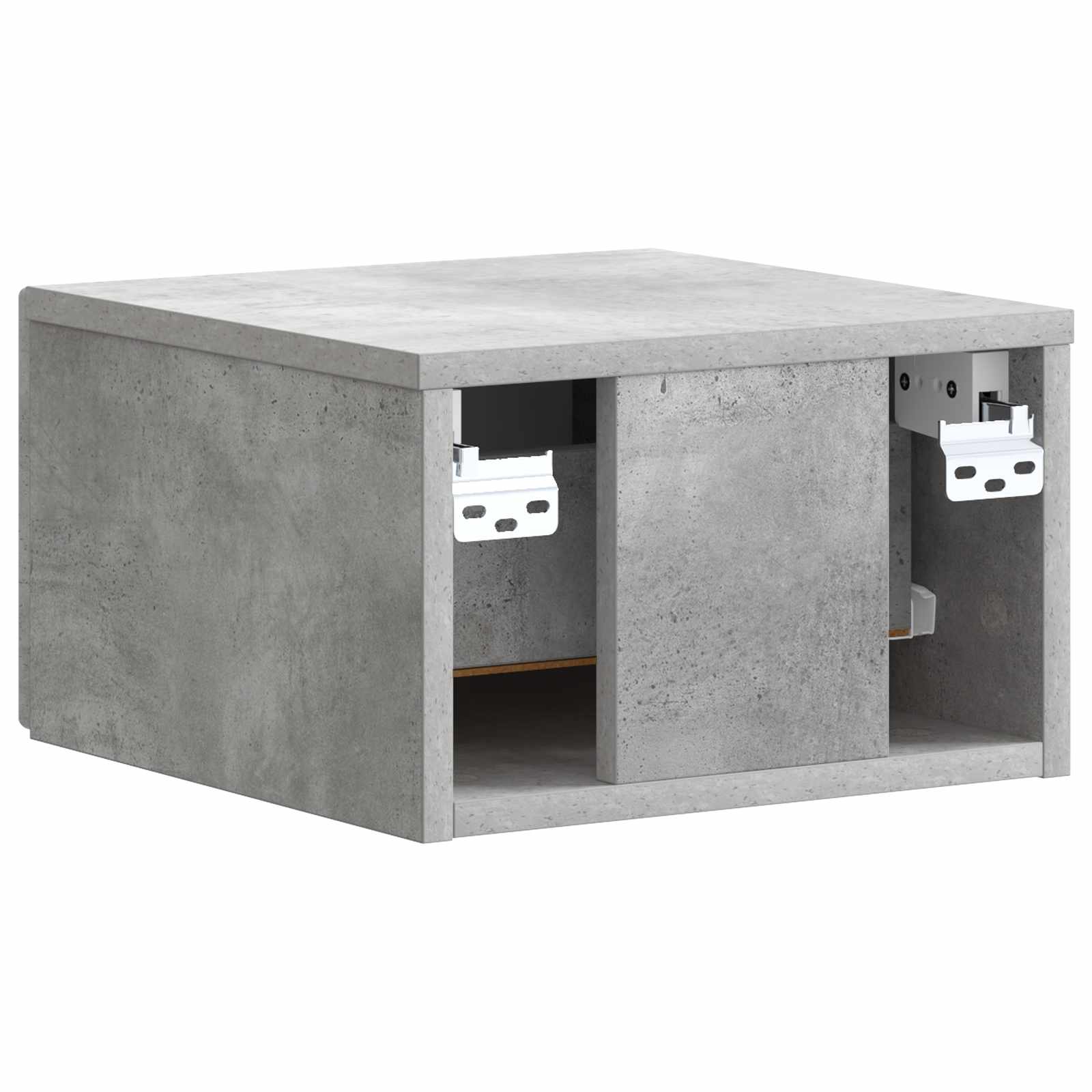 vidaXL Wisząca Szafka Nocna Betonowy szary 33 x 34,5 x 20 cm