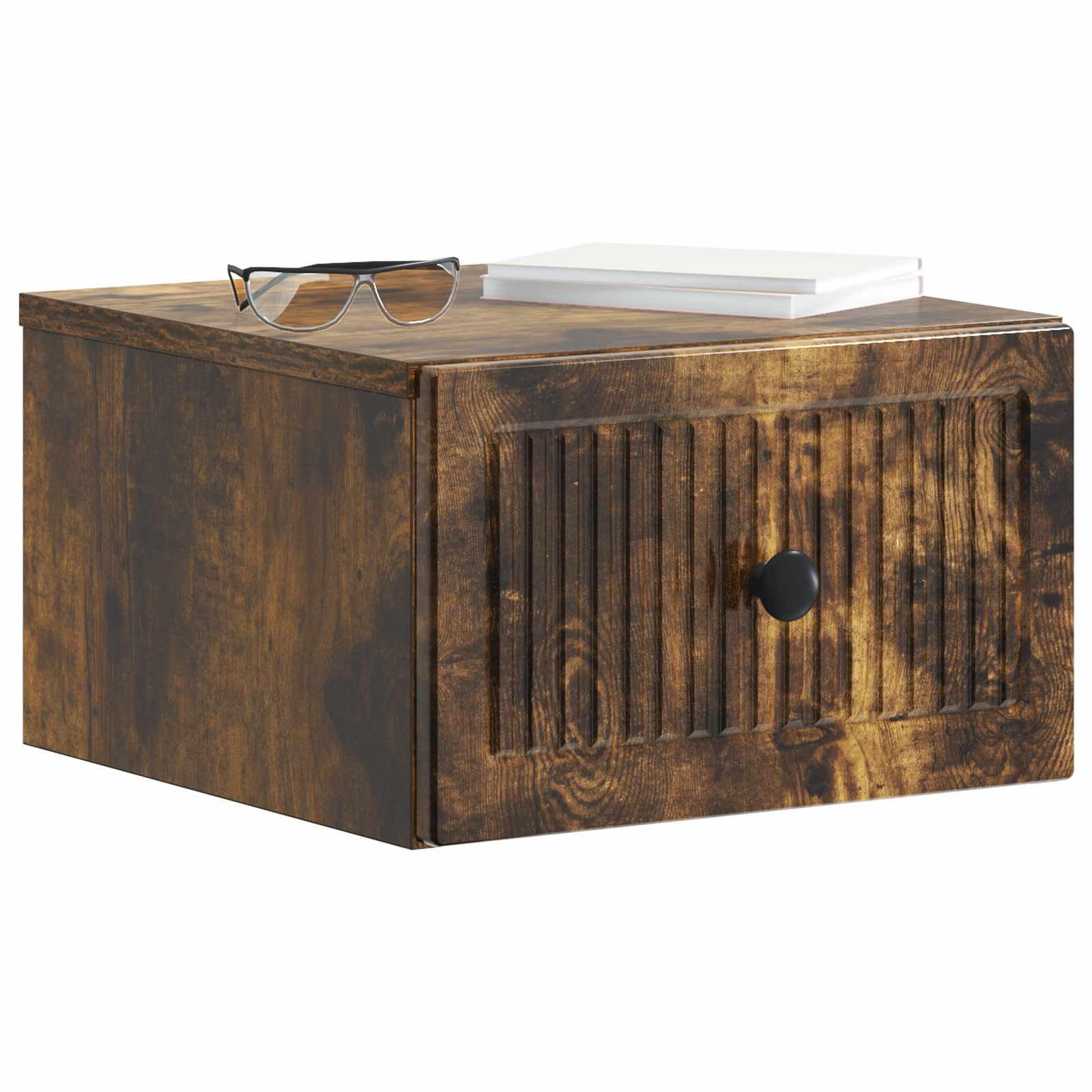 vidaXL Wisząca Szafka Nocna 2 pcs Dąb wędzony 33 x 34,5 x 20 cm