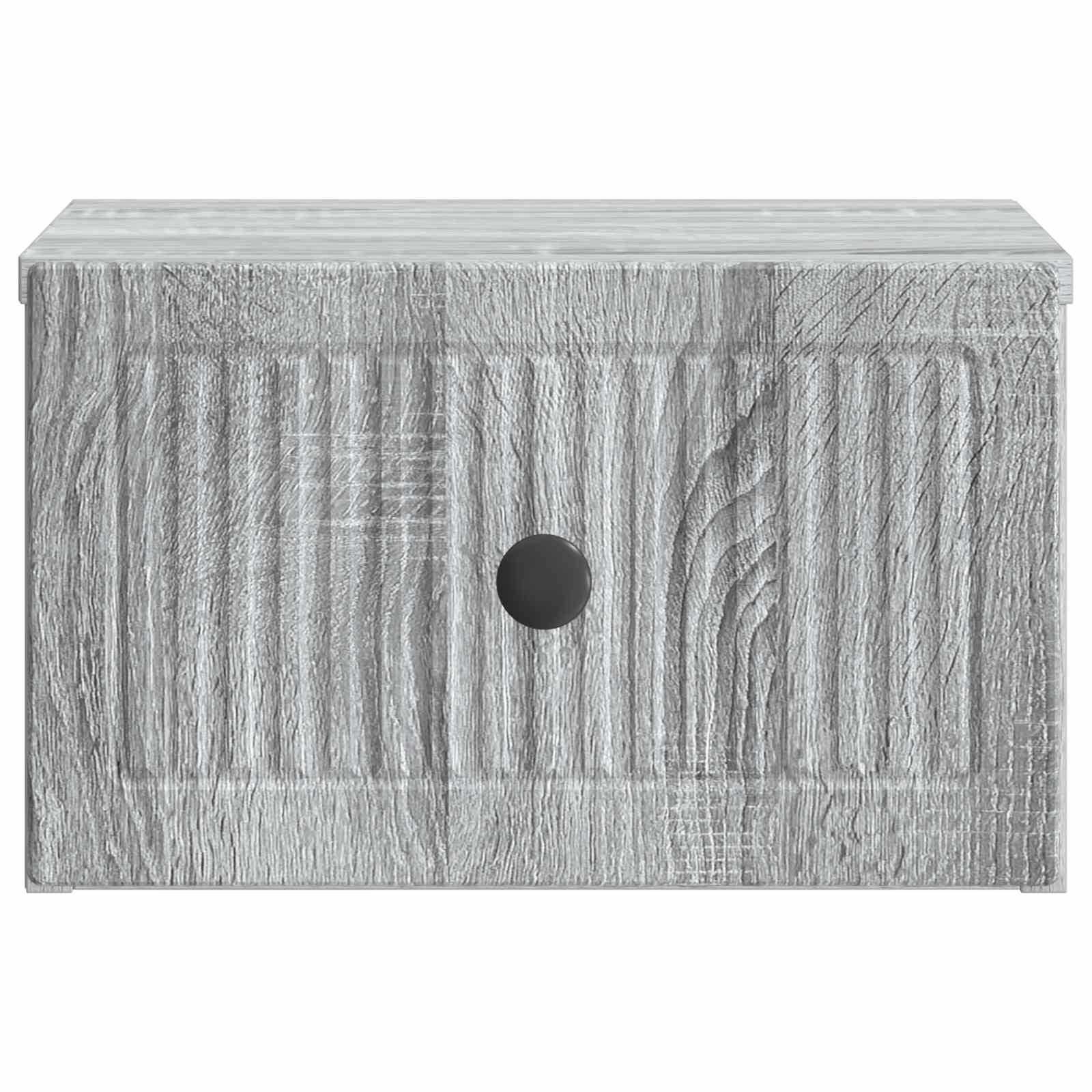 vidaXL Wisząca Szafka Nocna z szufladą Szary Sonoma 33 x 34,5 x 20 cm
