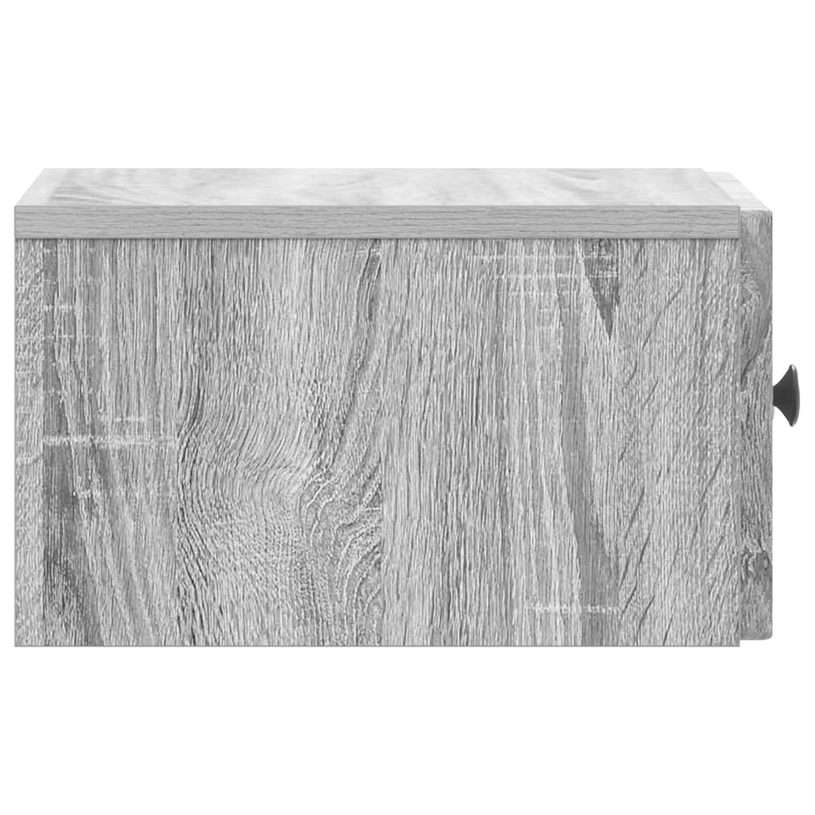 vidaXL Wisząca Szafka Nocna z szufladą Szary Sonoma 33 x 34,5 x 20 cm