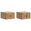 vidaXL Wisząca Szafka Nocna 2 pcs Dąb artisan 33 x 34,5 x 20 cm