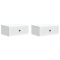 vidaXL Szafka Nocna 2 pcs Biały 49 x 34,5 x 20 cm Drewno inżynieryjne