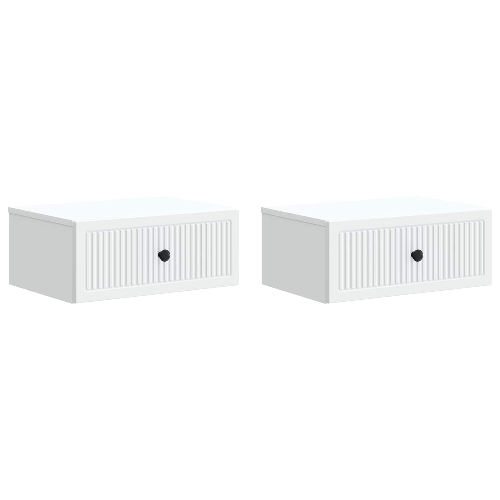 vidaXL Szafka Nocna 2 pcs Biały 49 x 34,5 x 20 cm Drewno inżynieryjne