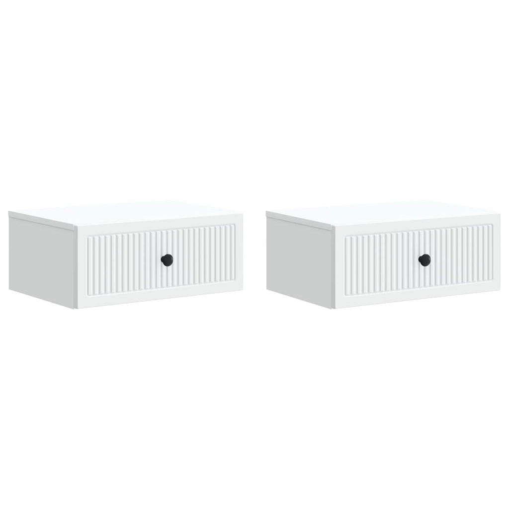 vidaXL Szafka Nocna 2 szt. Biały 49 x 34,5 x 20 cm Drewno inżynieryjne