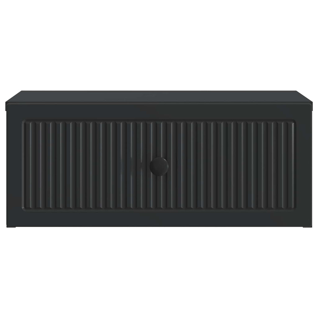 vidaXL Szafka Nocna Czarny 49 x 34,5 x 20 cm Drewno inżynieryjne