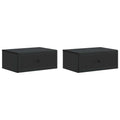 vidaXL Szafka Nocna 2 pcs Czarny 49 x 34,5 x 20 cm Drewno inżynieryjne