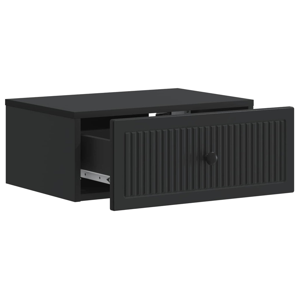 vidaXL Szafka Nocna 2 pcs Czarny 49 x 34,5 x 20 cm Drewno inżynieryjne