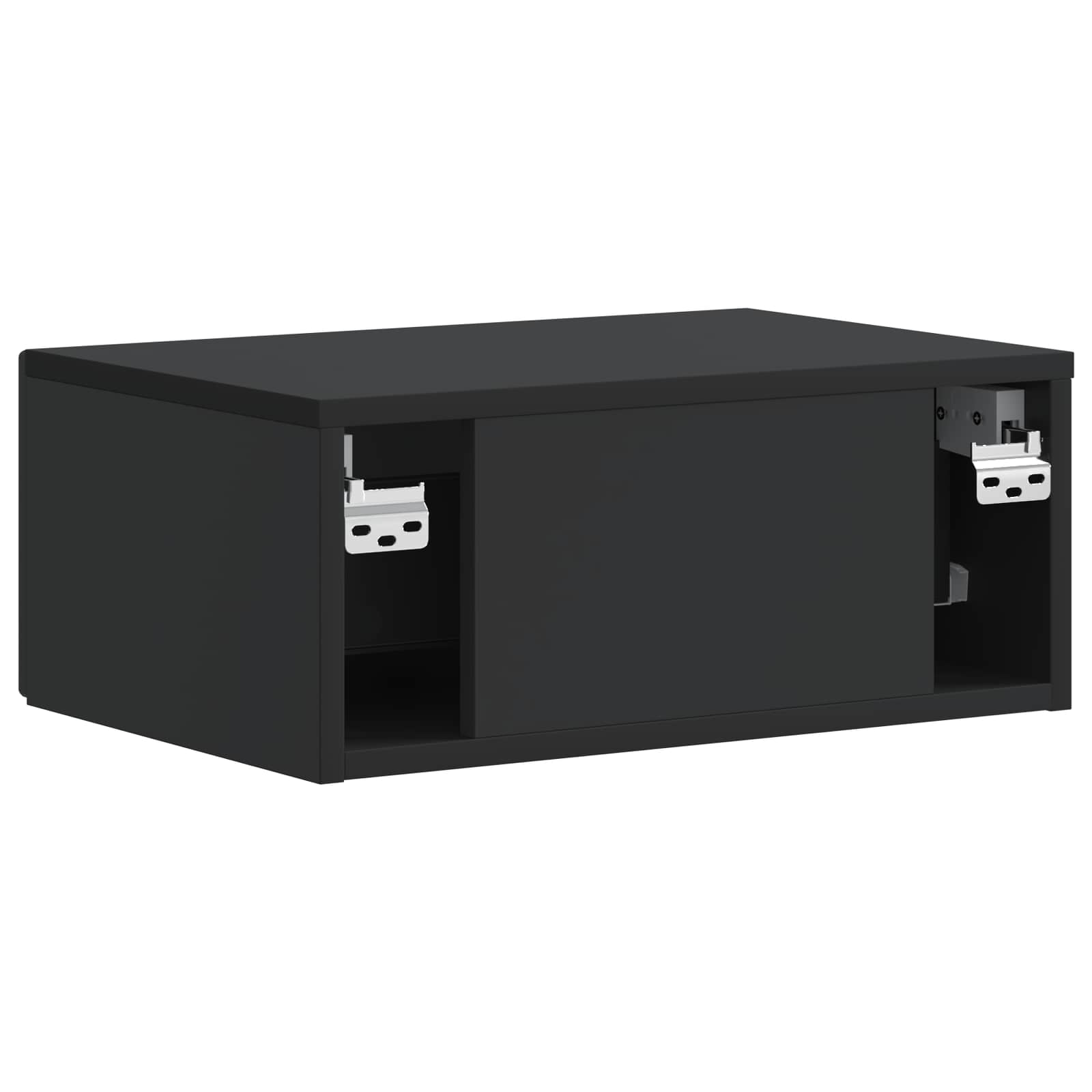 vidaXL Szafka Nocna 2 pcs Czarny 49 x 34,5 x 20 cm Drewno inżynieryjne