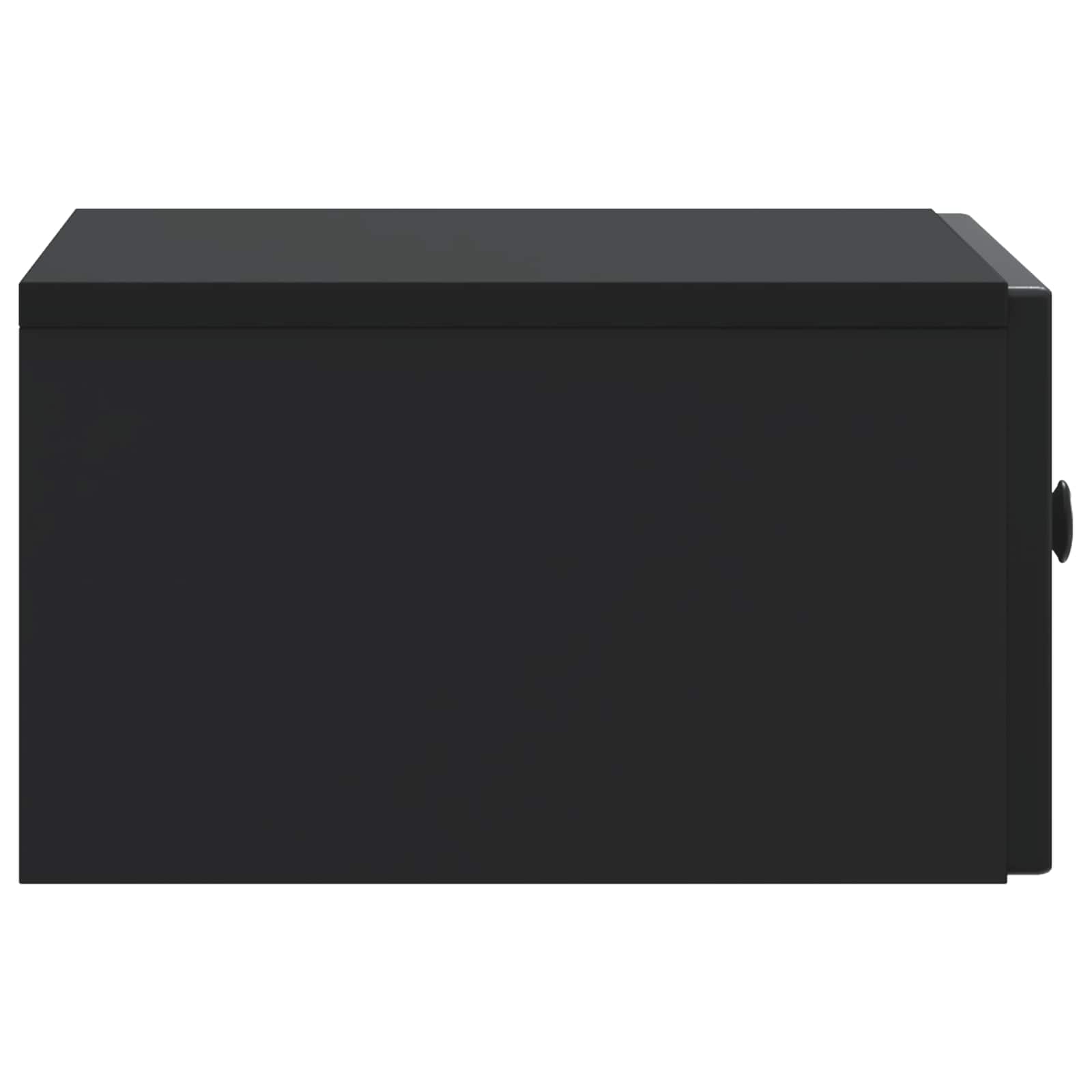vidaXL Szafka Nocna 2 pcs Czarny 49 x 34,5 x 20 cm Drewno inżynieryjne