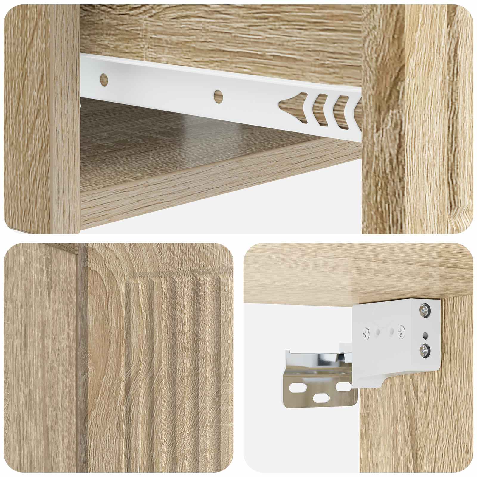 vidaXL Szafka Nocna z szufladą 2 pcs dąb Sonoma 49 x 34,5 x 20 cm