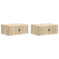 vidaXL Szafka Nocna z szufladą 2 pcs dąb Sonoma 49 x 34,5 x 20 cm