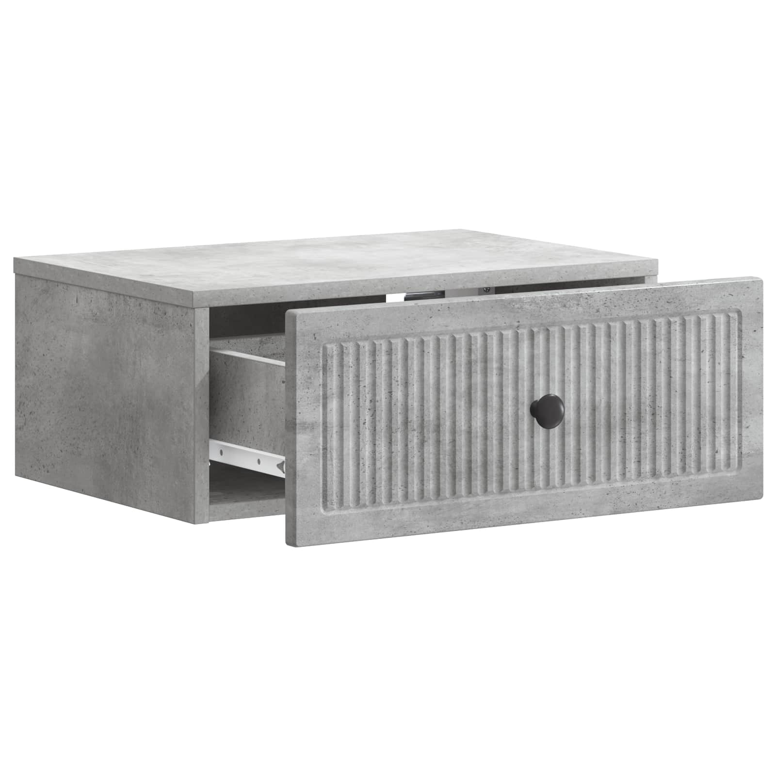 vidaXL Szafka Nocna z szufladą 2 pcs Betonowy szary 49 x 34,5 x 20 cm