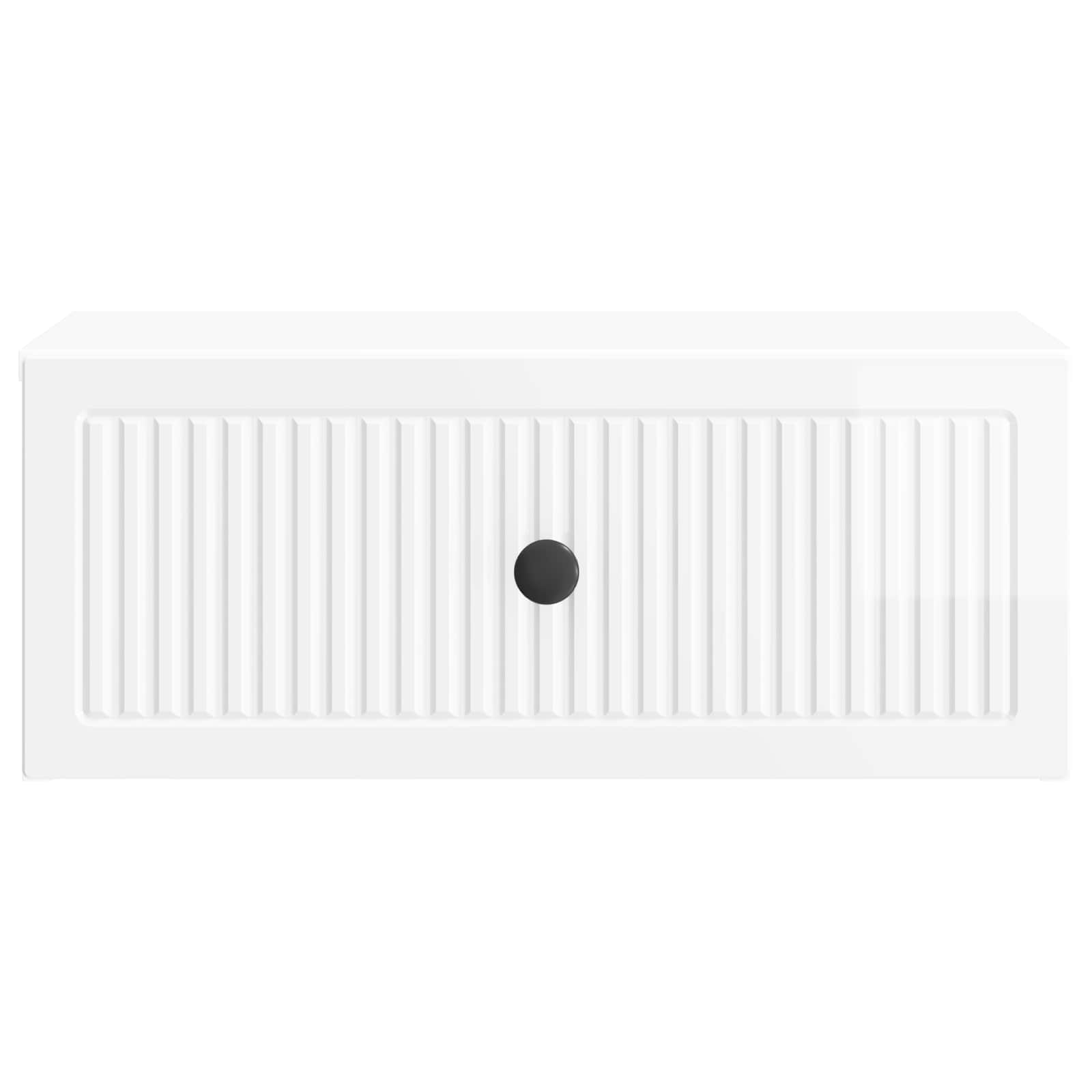 vidaXL Szafka Nocna 2 pcs Biały wysoki połysk 49 x 34,5 x 20 cm
